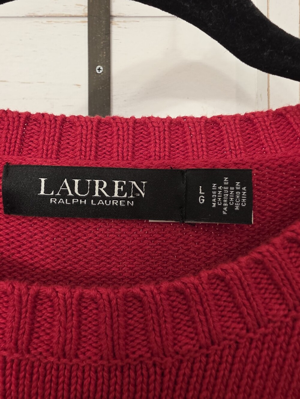 Authentic Lauren Ralph Lauren Crewneck Logo Pull On Sweater Size Large - Picture 4 of 13